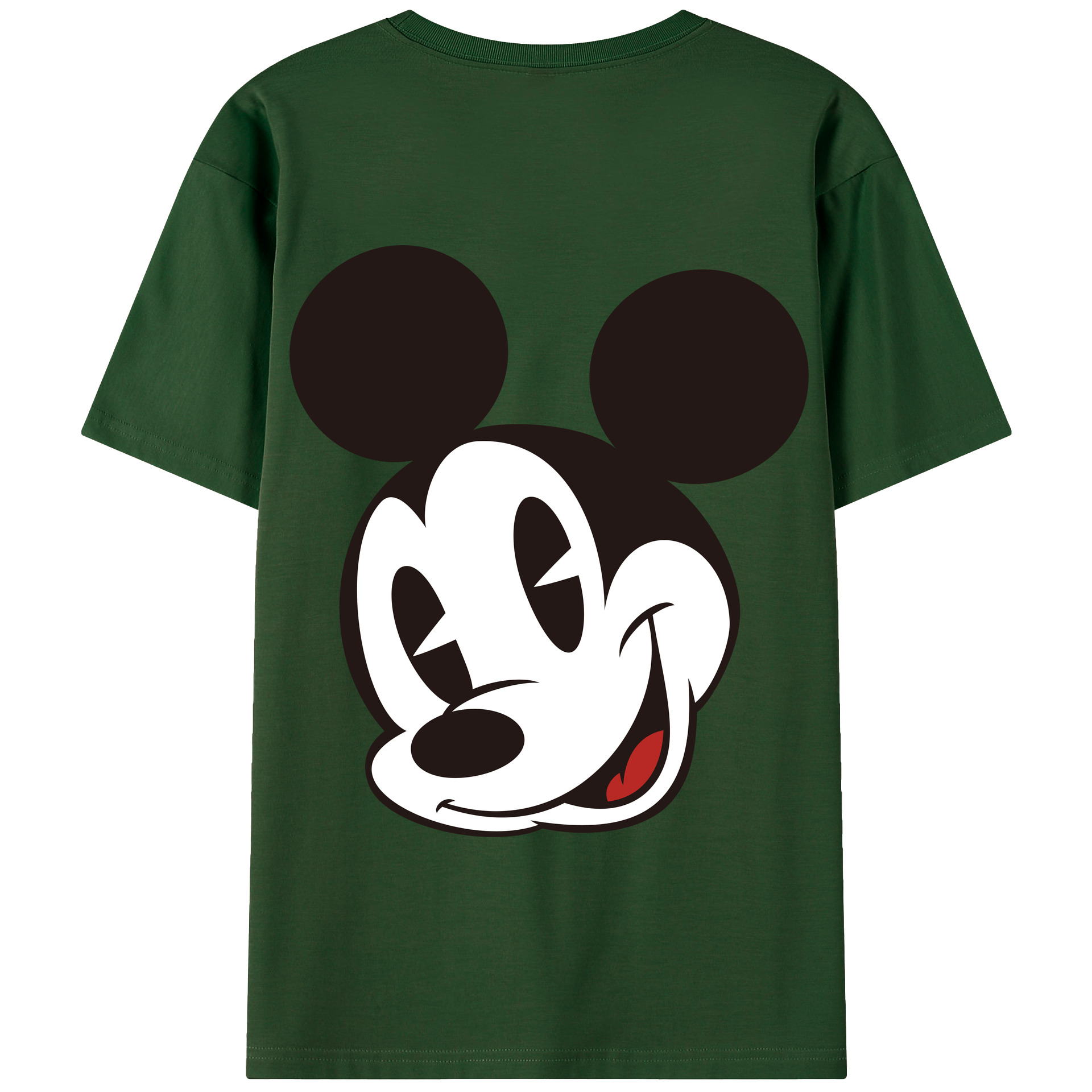 （画像用） ミッキーマウス Mickey Mouse 綿100％半袖Tシャツ（背面プリント）